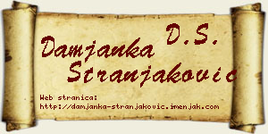 Damjanka Stranjaković vizit kartica